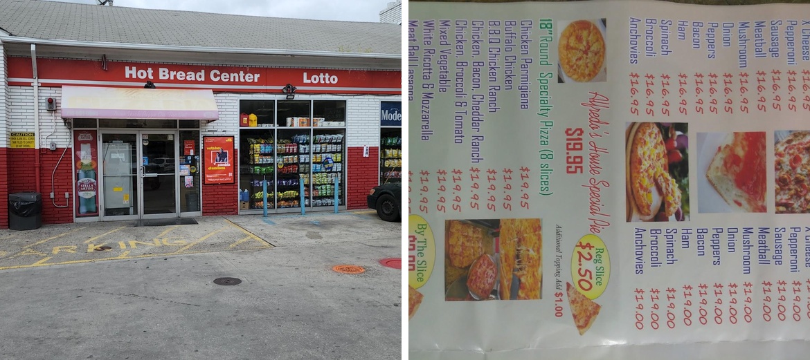 Alfredo's "Old Style" Pizzeria Menu